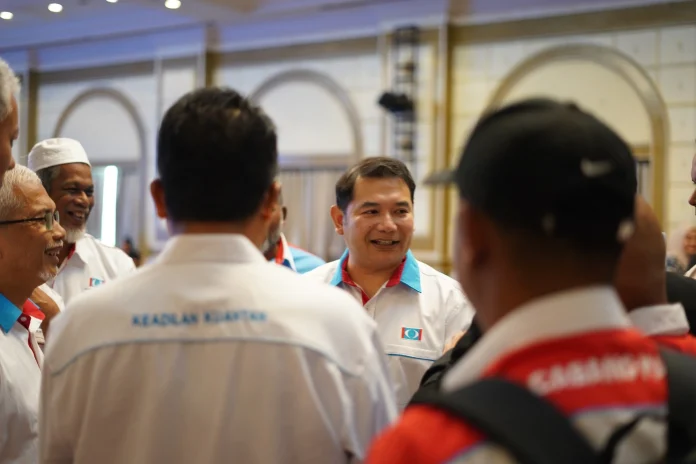 rafizi.ramli Rafizi Ramli at a PKR event in 2024.