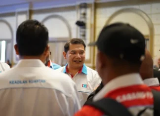 The ironic puzzle of Rafizi Rafizi Ramli at a PKR event in 2024.