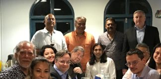 Reps from the French Embassy together with NPC members at the club house on Oct 23, 2025.