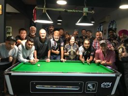 The NPC Outlanders and the pool team from SSU Kelab Aman at the clubhouse in Jalan Tangsi on Dec 19, 2025.